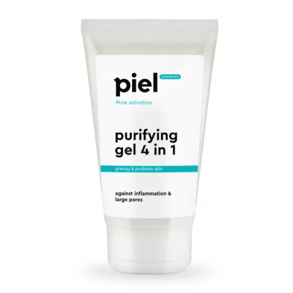 Очищаючий гель для вмивання проблемної шкіри, Purifying Gel Cleaner 4 in 1, Piel Cosmetics, 150 мл