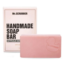 Мыло ручной работы клубника сливки, Mr. Scrubber Handmade Soap Bar, в подарочной коробке, 100 г