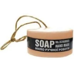 Мило з люфою на шнурку, полуниця з льодом, Loofah soap Mr. Scrubber, 140 г