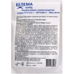 Напальчник гумовий медичний, БЕЛЕМА ТРЕЙД, 100 шт