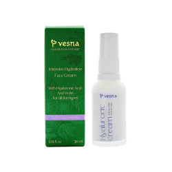 Крем для лица с гиалуроновой кислотой, VESNA, разглаживает морщины борется с куперозом 30 мл