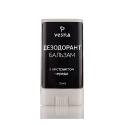 Дезодорант натуральний бальзам з екстрактом черги, VESNA, 15 мл