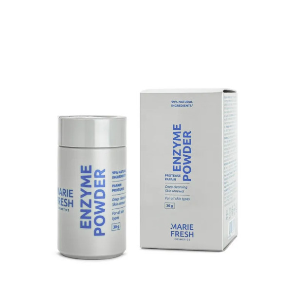 Пудра ензимна для всіх типів шкіри, Marie Fresh Cosmetics, очищує, відлущує, вирівнює тон, 30 мл