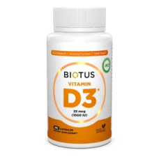 Вітамін D3 1000 МО, Vitamin D3 Biotus, 180 капсул
