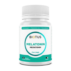 Мелатонін 3 мг, Biotus Melatonin, 60 капсул