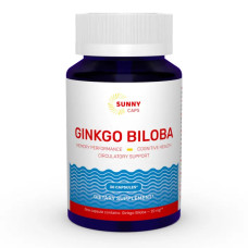 Гінкго білоба 20 мг, Sunny Caps Ginkgo Biloba, 30 капсул
