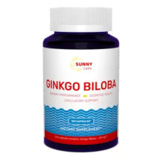 Гінкго білоба 20 мг, Ginkgo Biloba Sunny Caps, 100 капсул