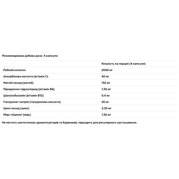 Морський колаген, Marine Collagen, Biotus, 120 капсул