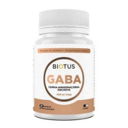 Гамма-аминомасляная кислота ГАМК, GABA Biotus, 60 капсул