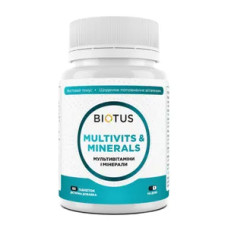 Мультивитамины и минералы, Multivits & Minerals Biotus, 60 таблеток
