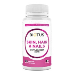 Волосся шкіра та нігті, Hair Skin & Nails Biotus, 60 таблеток