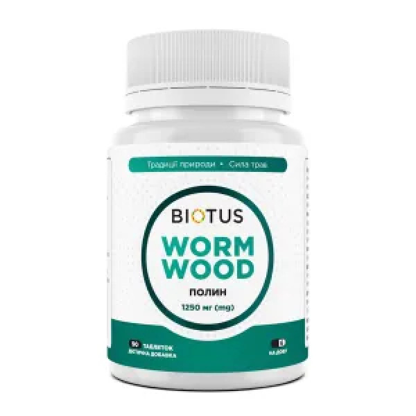 Полин, Wormwood, Biotus, 1250 мг, 90 таблеток