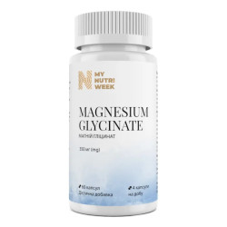 Магний глицинат, My Nutri Week Magnesium Glycinate, 60 капсул