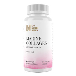 Морський колаген 2000 мг, My Nutri Week Marine Collagen, 120 капсул