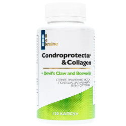 Підтримка суглобів, Condroprotector&Collagen, All Be Ukraine, хондропротектор з колагеном, 120 капсул