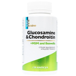 Глюкозамін та хондроїтин, Glucosamine&Chondroitin All Be Ukraine, 120 Capsules