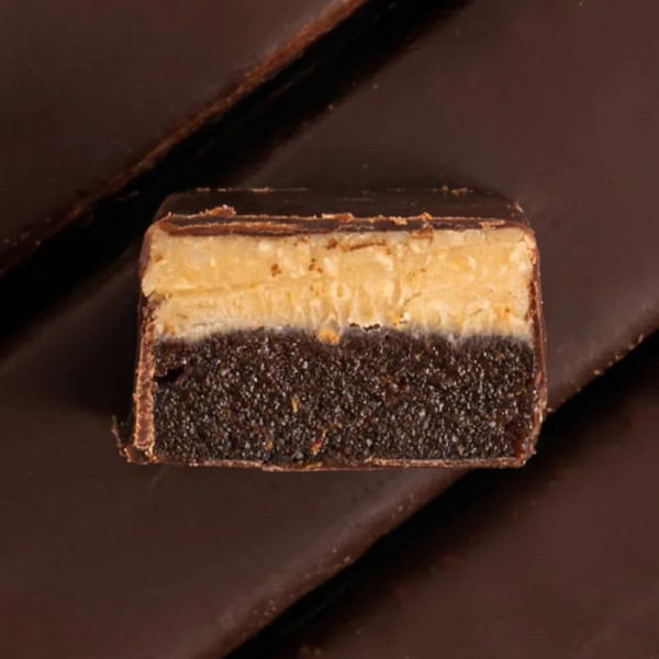 Шоколадний батончик, Guilty Pleasure, Fizi, фундук та гімалайська сіль, веганський, без глютену та цукру, 1 шт (45 г)