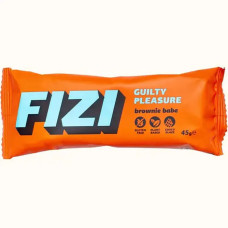 Шоколадний батончик, брауні, фундук та темний шоколад, веганський, без глютену та цукру, Fizi Guilty Pleasure, 1 шт (45 г)