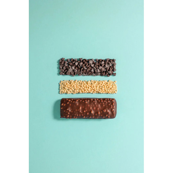 Протеїновий батончик, Mood Booster, Fizi, кранчі, шоколад та карамель, у шоколаді, веганський, без глютена та цукру, 1 шт (40 г)