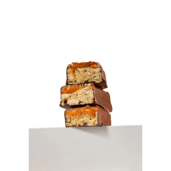 Протеїновий батончик, Mood Booster, Fizi, крипси, фундук та карамель, у шоколаді, веганський, без глютену та цукру, 1 шт (40 г)