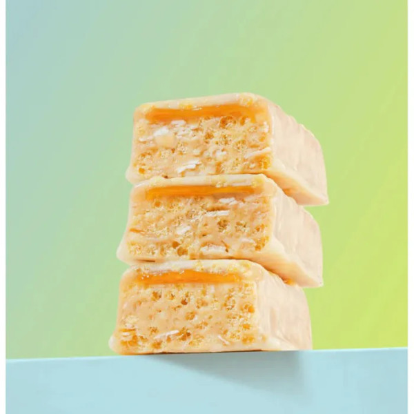 Протеїновий батончик, Mood Booster, Fizi, солона карамель, у білому шоколаді, веганський, без глютену та цукру, 1 шт (40 г)