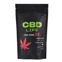 CBD олія 25% смак кокос, CBD life CBD-масло 25%, 10 мл