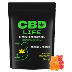 Желейні ведмедики з CBD, CBD life, спокій та розслаблення, 80 г