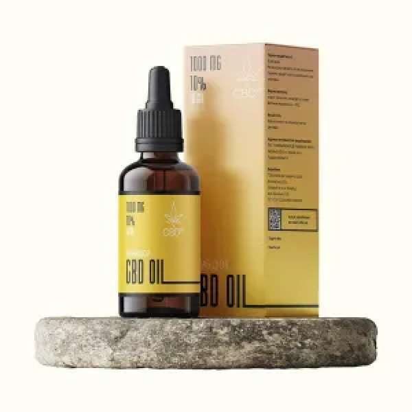 Олія з канабідіолом, CBD-масло 10%, CBD Microdosing, концентрація, спокій та розслаблення, МСТ, канабідіол 1000 мг, 10 мл