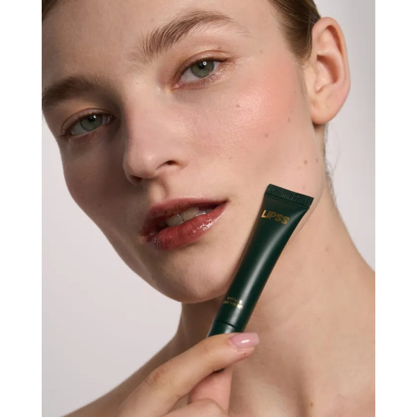 Блиск для губ, шоколадний із золотистими блискітками, Lipper Smells like money, Lipss, з ароматом кави з корицею, 8 мл