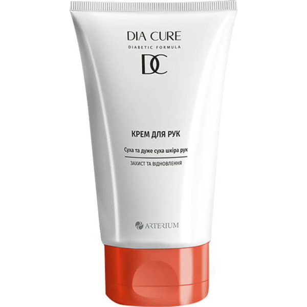 Крем для рук DIA CURE, підходить для осіб з цукровим діабетом, Arterium, із сечовиною, для сухої та дуже сухої шкіри, 75 мл