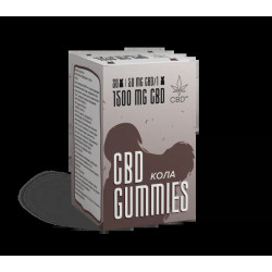 Каннабідіол 50 мг, жувальні смак колу, CBD Microdosing CBD Gummies, 30 жувальних ведмедиків