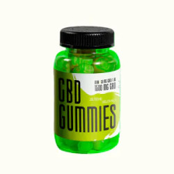 CBD жевательные 50 мг, CBD Gummies CBD Microdosing, концентрация, спокойствие и расслабление, вкус зеленое яблоко, 30 жевательных конфет