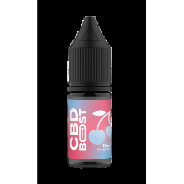 Канабідіол, CBD Boost, CBD, концентрація, спокій та розслаблення, 50 мг, крижана вишня, 10 мл