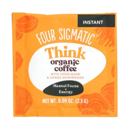 Кофе с Lion’s Mane и Chaga, растворимый, органический, средняя обжарка, Four Sigmatic Coffee with Lion's Mane & Chaga Mushrooms, 10 пакетов по 2,5 г