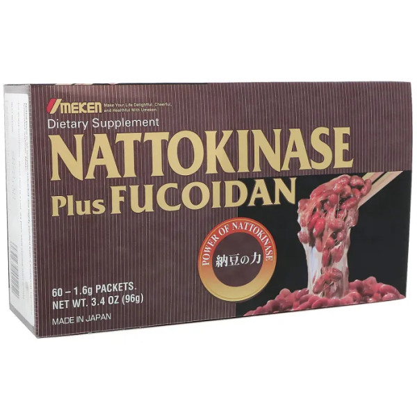 Наттокіназа плюс фукоїдан (Nattokinase Plus Fucoidan), Umeken, 60 пакетів по 1,6 г