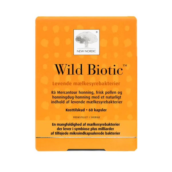 Пробіотики, Wild Biotic, New Nordic, 60 капсул