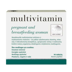 Мультивітаміни для вагітних та годуючих, Multivitamin Pregnant and Breastfeeding Woman New Nordic, 90 таблеток