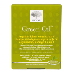 Омега 3 6 9 рослинна, Green Oil OMEGA 3 6 9 New Nordic, 60 капсул