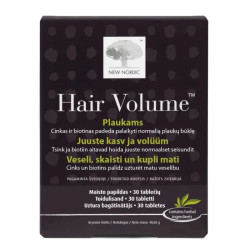 Вітаміни для об'єму та росту волосся, Hair Volume New Nordic, 30 таблеток