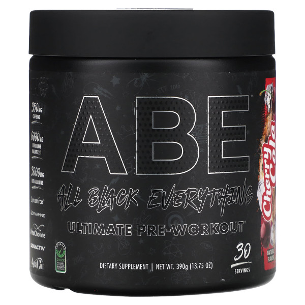Передтренувальний комплекс, Ultimate Pre-Workout, ABE, смак вишневої коли, 390 г