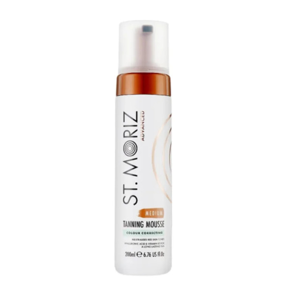 Мус-автобронзат для тіла, Advanced Colour Correcting Mousse Medium, St.Moriz, для середньої шкіри, 200 мл