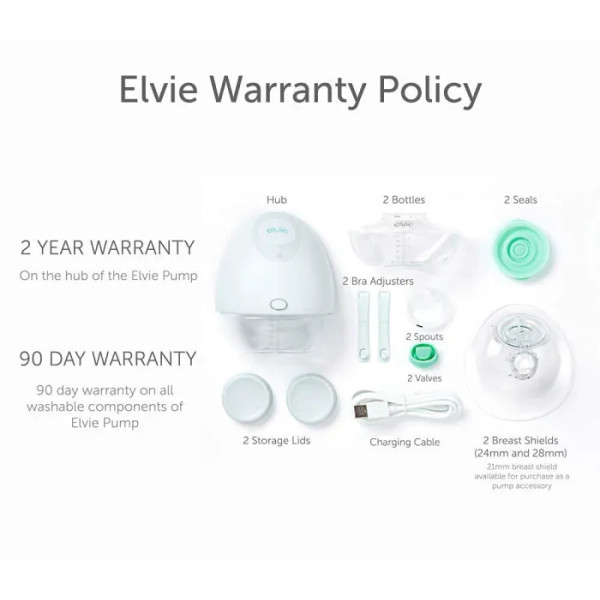 Портативний молоковідсмоктувач, Silent Electric Wearable Smart Breast, Elvie, безшумний, з 2 режимами програми, 1 шт