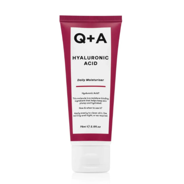 Крем для обличчя зволожуючий, Hyaluronic Acid Daily Moisturiser, Q+A, з гіалуроновою кислотою, 75 мл