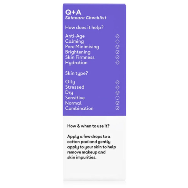 Тонер для обличчя, GLYCOLIC ACID Daily Toner, Q+A, з гліколевою кислотою, 100 мл