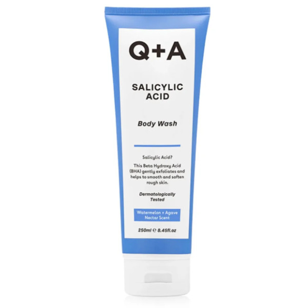 Гель для тіла, очищуючий, Salicylic Acid Body Wash, Q+A, з саліциловою кислотою, 250 мл