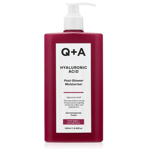 Засіб для інтенсивного зволоження тіла, Hyaluronic Acid Post-Shower Moisturiser, Q+A, з гіалуроновою кислотою, 250 мл