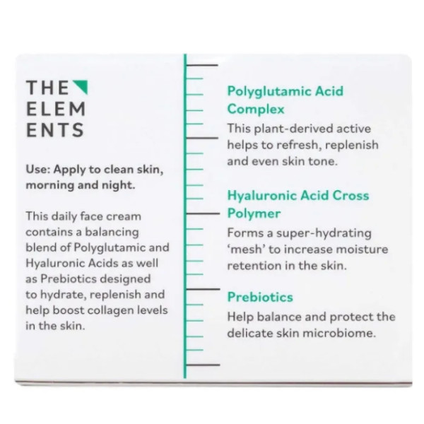 Крем для обличчя зволожуючий, балансуючий мікробіом шкіри, Biome-Balance Hydration Cream, The Elements, 50 мл