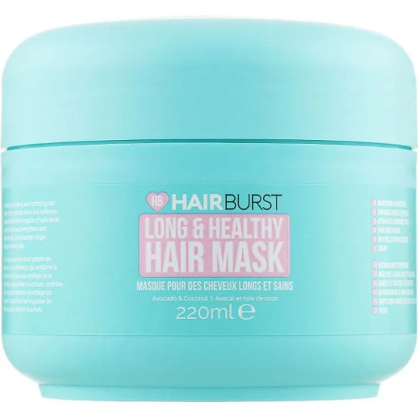 Маска для росту та здоров'я волосся, Long And Healthy Hair Mask, Hairburst, 220 мл