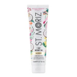 Бронзатор для тіла, Shimmer 1 Day Tan Coconut Paradise St.Moriz, легкий ефект засмаги, аромат кокосу, 150 мл