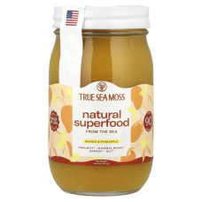 Морський мох, Natural Superfood From The Sea True Sea Moss, манго та ананас, 473 г